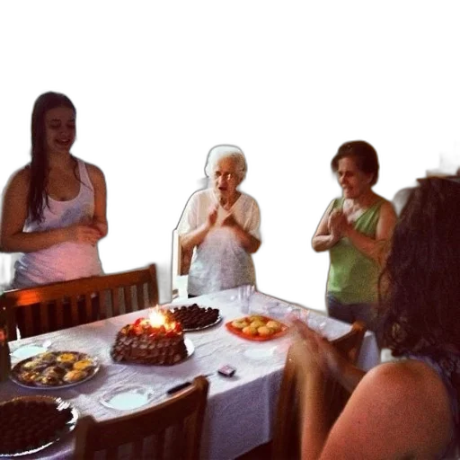 staff, food, group, people transparent PNG cut-out