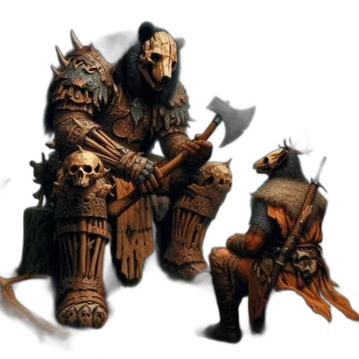 mask, creature, staff, concept art transparent PNG cut-out