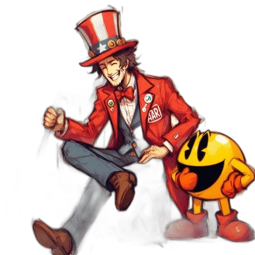 hat, staff, concept art, pixel art transparent PNG cut-out