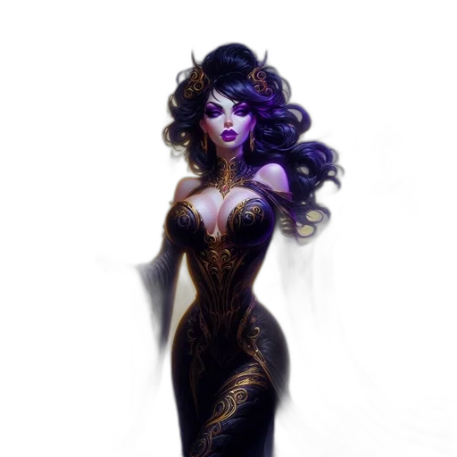 dress, fantasy art, concept art, comic book art transparent PNG cut-out