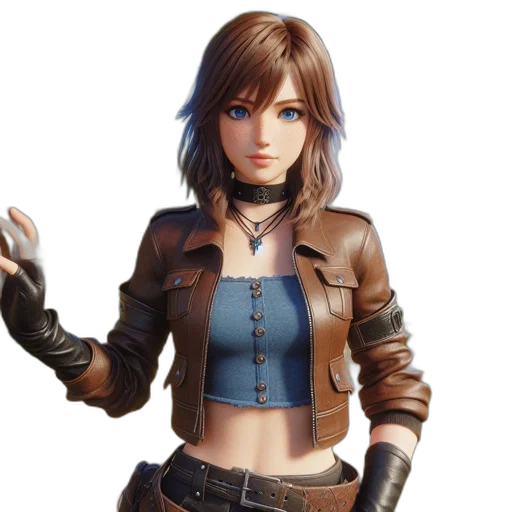 jacket, concept art, fantasy art, 3d render transparent PNG cut-out