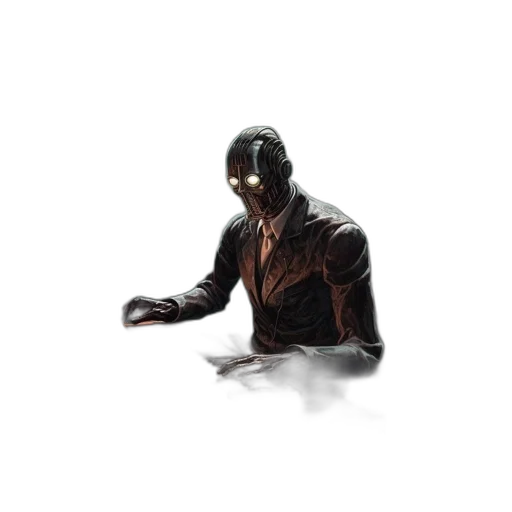 mask, robot, jacket, creature transparent PNG cut-out