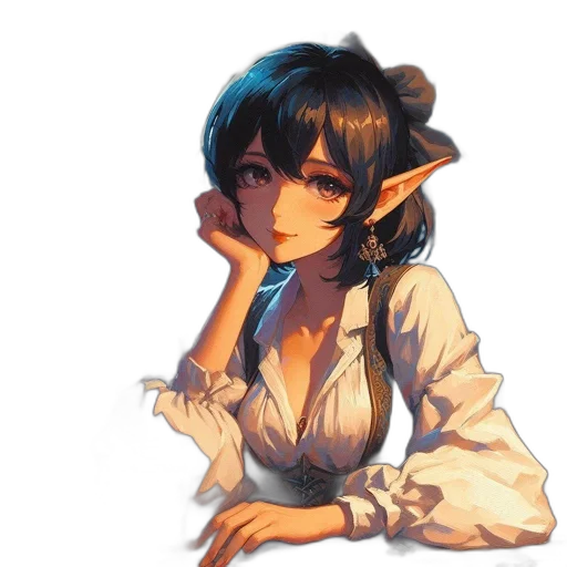 staff, dress, face, dragon transparent PNG cut-out