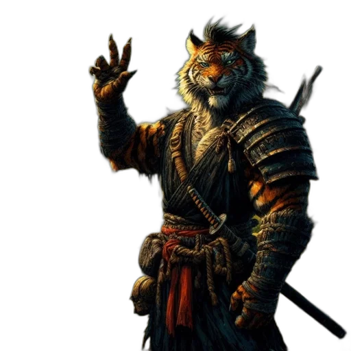staff, animal, mask, fantasy art transparent PNG cut-out