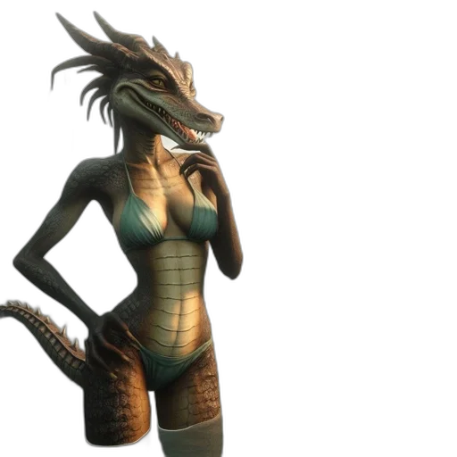 dragon, creature, 3d render, concept art transparent PNG cut-out