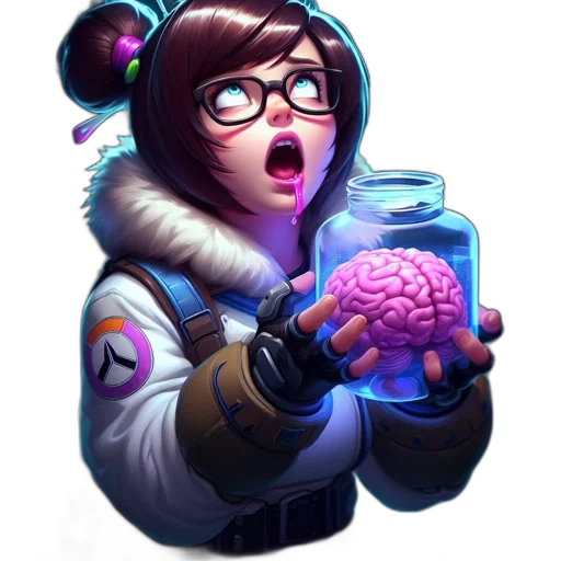 jacket, face, staff, weapon transparent PNG cut-out
