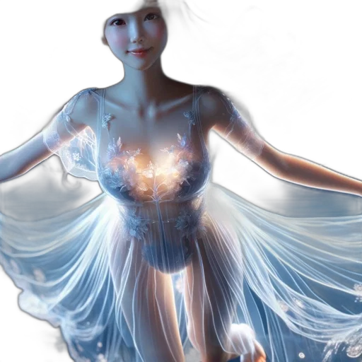 dress, jewelry, robot, concept art transparent PNG cut-out