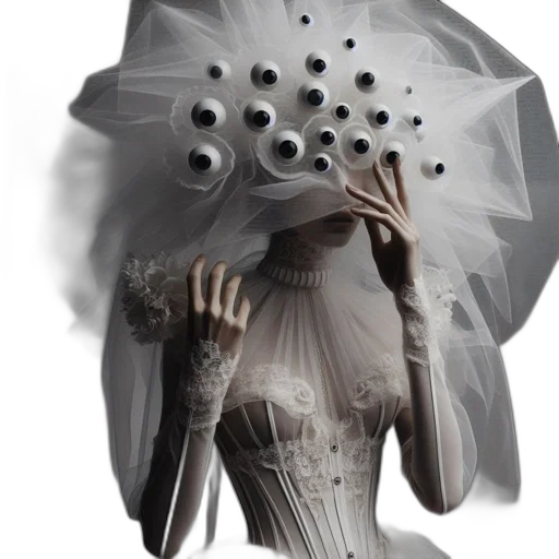 mask, dress, umbrella, hat transparent PNG cut-out