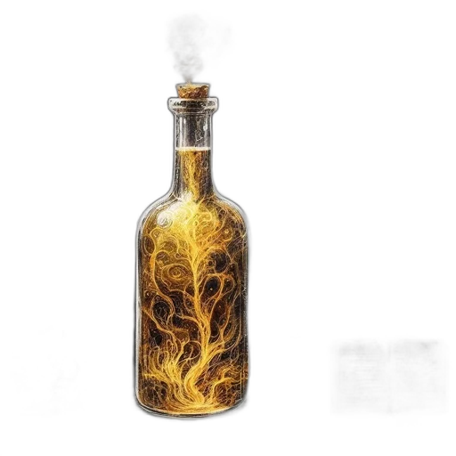 bottle, hair, tree, dress transparent PNG cut-out