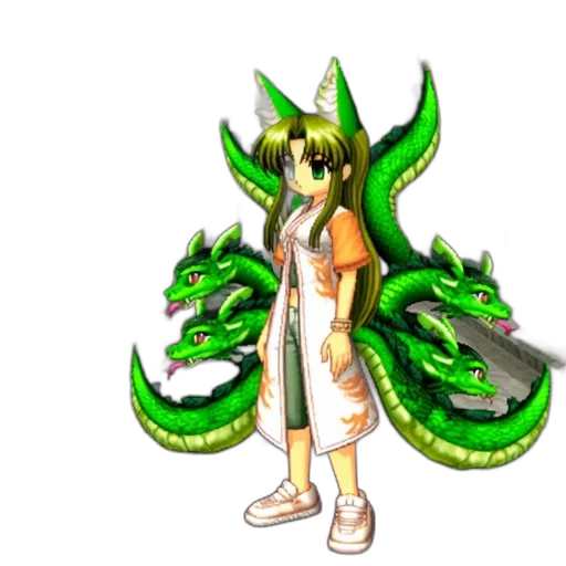 dragon, staff, weapon, 3d render transparent PNG cut-out
