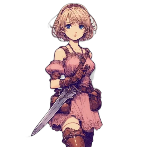 sword, weapon, staff, dress transparent PNG cut-out