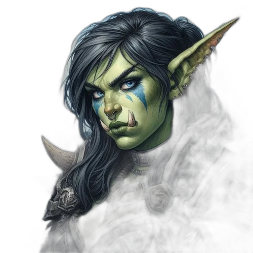 face, dragon, mask, staff transparent PNG cut-out
