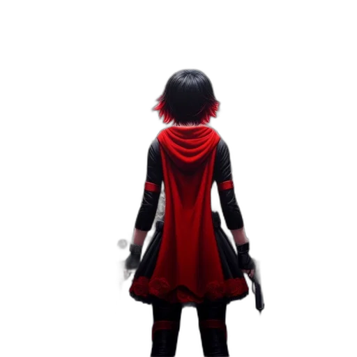 dress, jacket, staff, mask transparent PNG cut-out