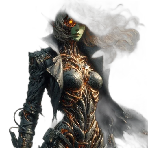 dress, mask, dragon, concept art transparent PNG cut-out