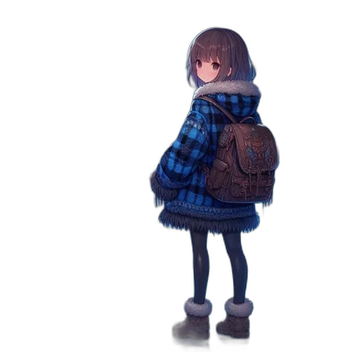 jacket, dress, umbrella, robot transparent PNG cut-out
