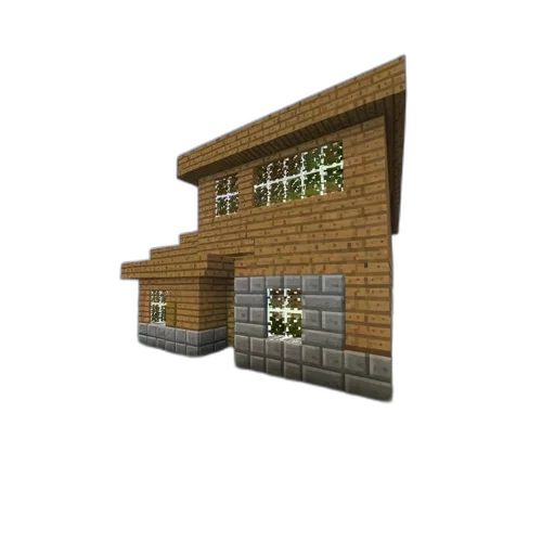 building, furniture, 3d render, pixel art transparent PNG cut-out