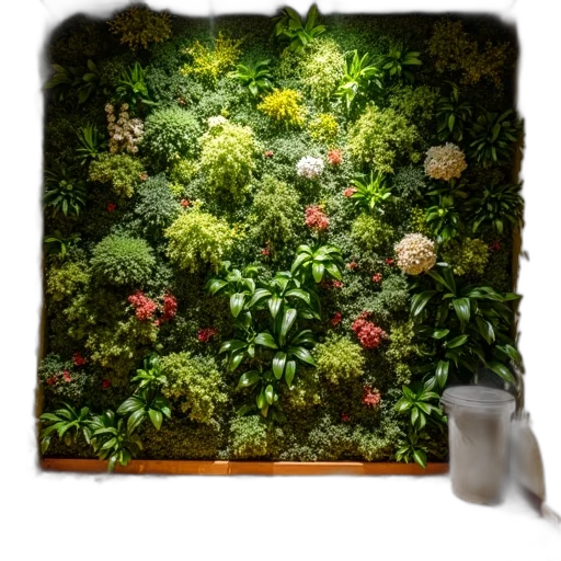 furniture, photorealistic, 3d render, forest transparent PNG cut-out