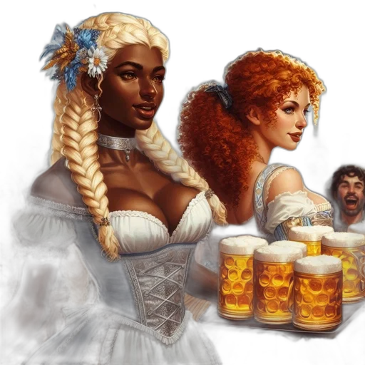 fantasy art, concept art, pixel art, comic book art transparent PNG cut-out