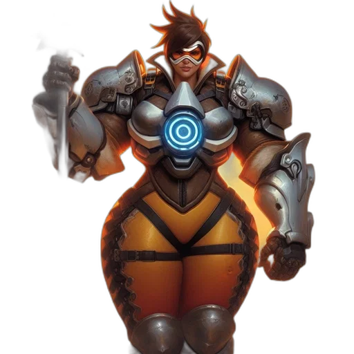 robot, weapon, staff, dress transparent PNG cut-out