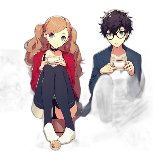 anime, pixel art, concept art, cartoon transparent PNG cut-out