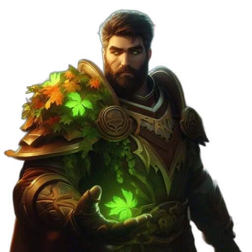 staff, fantasy art, concept art, green transparent PNG cut-out
