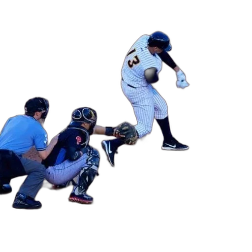 baseball, player, wearing, number transparent PNG cut-out