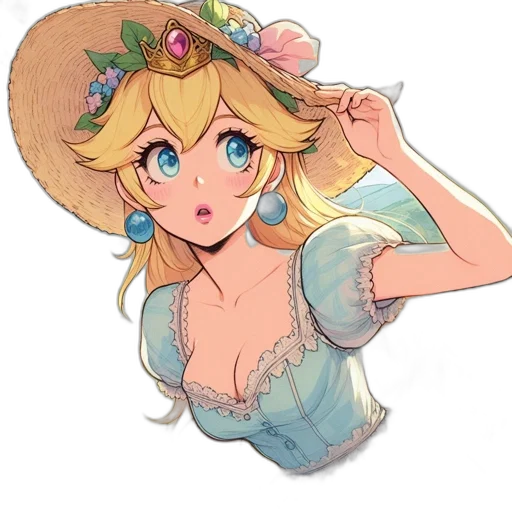 crown, dress, hat, flower transparent PNG cut-out