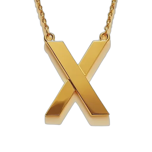 jewelry, 3d render, golden, pendant transparent PNG cut-out
