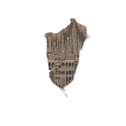 building, dress, crown, shoes transparent PNG cut-out