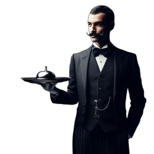 staff, robot, concept art, photorealistic transparent PNG cut-out