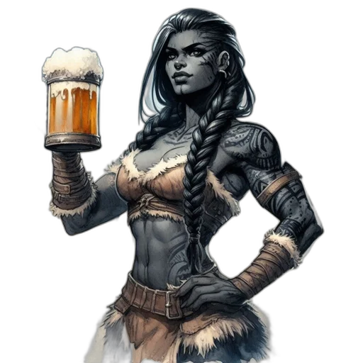 fantasy art, concept art, comic book art, pixel art transparent PNG cut-out