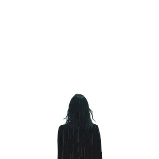 dress, jacket, hair, mask transparent PNG cut-out