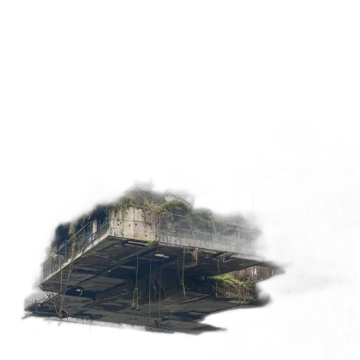 building, umbrella, robot, car transparent PNG cut-out