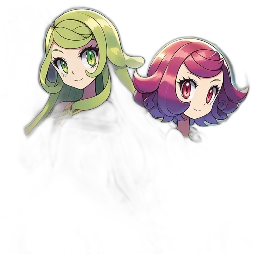 hair, staff, anime, concept art transparent PNG cut-out