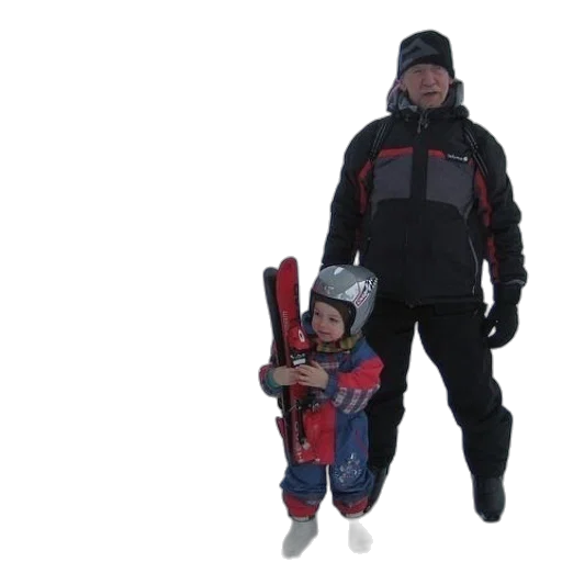staff, umbrella, jacket, man transparent PNG cut-out