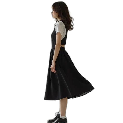 dress, staff, 3d render, concept art transparent PNG cut-out