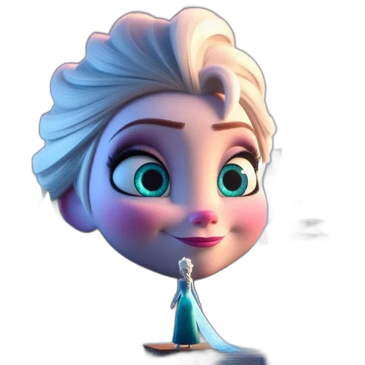 face, crown, dress, staff transparent PNG cut-out