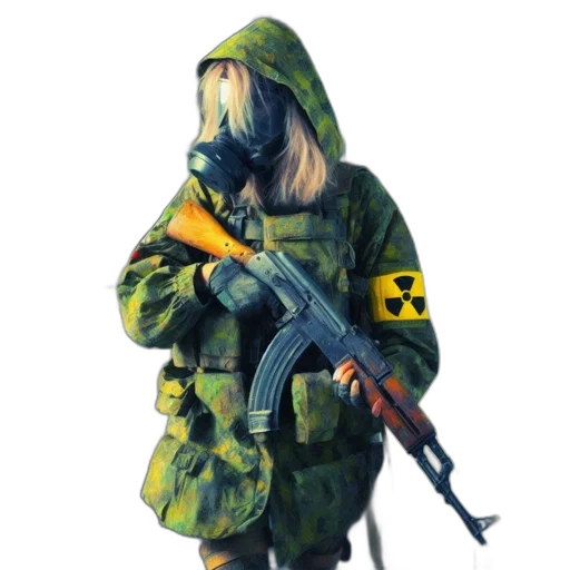 jacket, weapon, mask, umbrella transparent PNG cut-out
