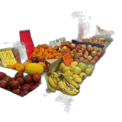 food, market, display, fruits transparent PNG cut-out