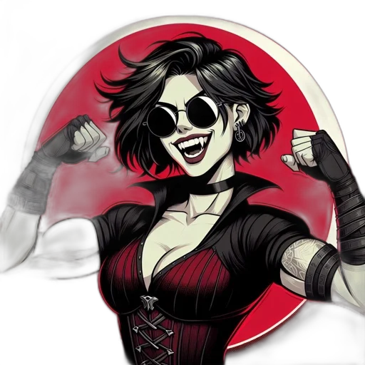 comic book art, cartoon, concept art, pixel art transparent PNG cut-out