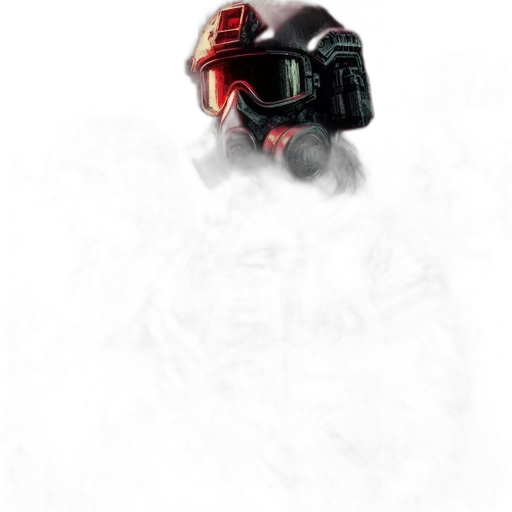 robot, mask, face, weapon transparent PNG cut-out