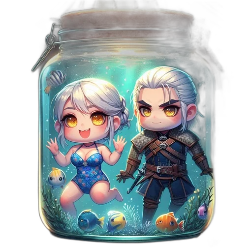 fantasy art, concept art, pixel art, watercolor transparent PNG cut-out