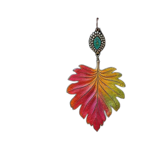 jewelry, colorful, monster, leaves transparent PNG cut-out