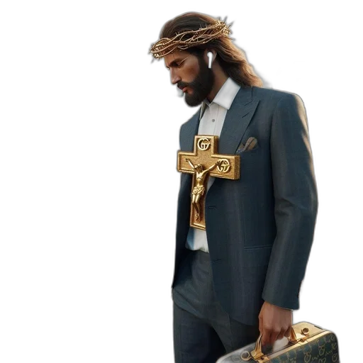 jacket, concept art, 3d render, man transparent PNG cut-out