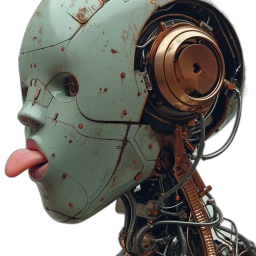 robot, mask, face, weapon transparent PNG cut-out