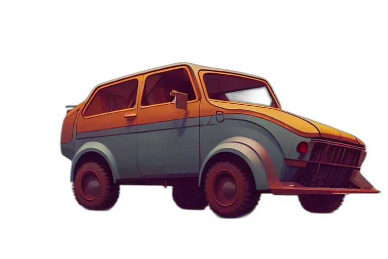 car, robot, weapon, concept art transparent PNG cut-out