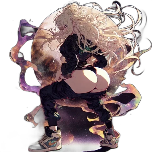 dragon, hair, creature, mask transparent PNG cut-out
