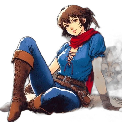 jacket, weapon, concept art, fantasy art transparent PNG cut-out