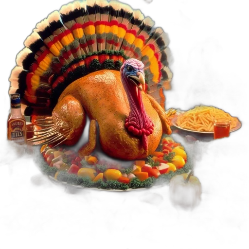 food, animal, photorealistic, 3d render transparent PNG cut-out