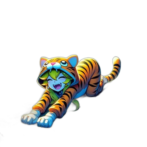 animal, creature, staff, 3d render transparent PNG cut-out